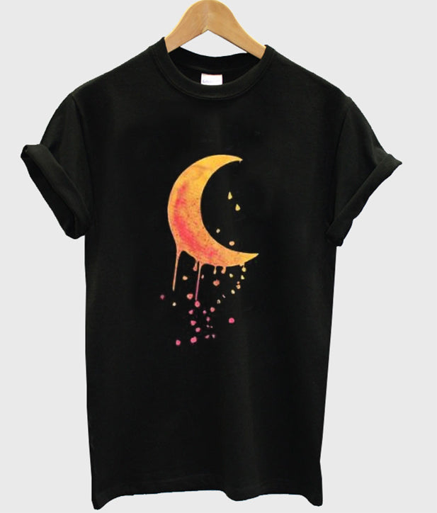 Moon Print T-shirt Hoodie, Sweatshirt | PureTeeCo.com
