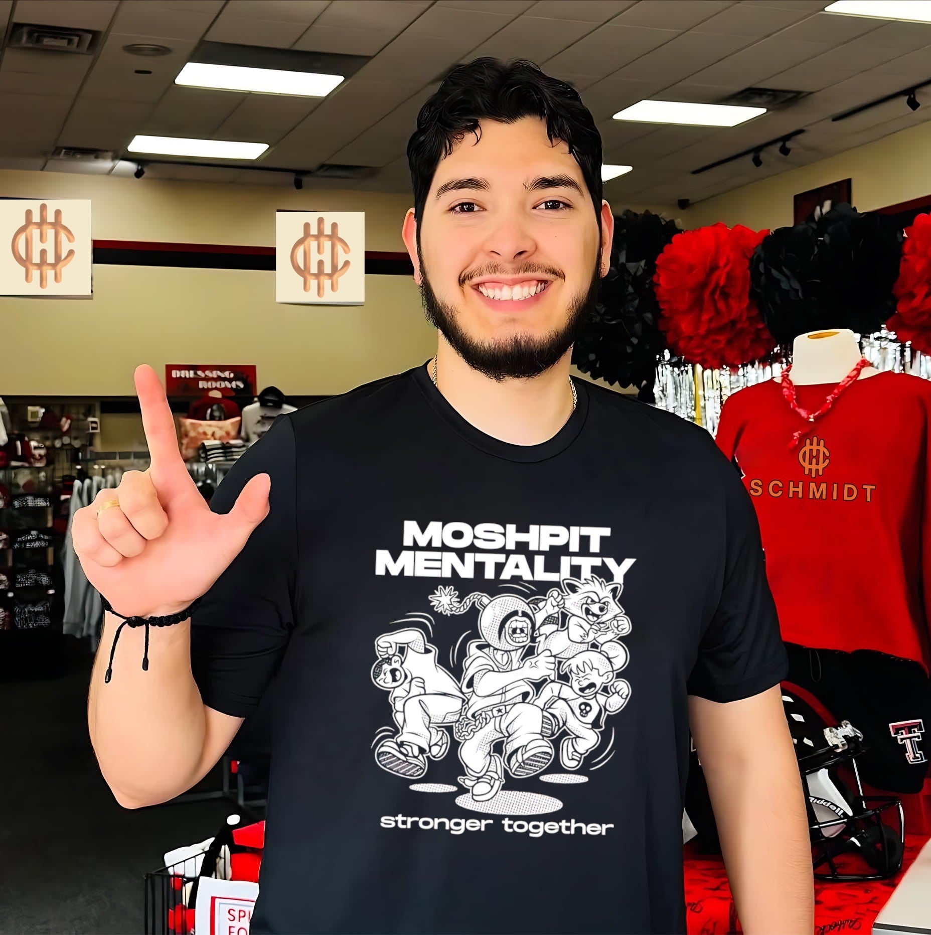 Mophist mentality stronger together graphic shirt