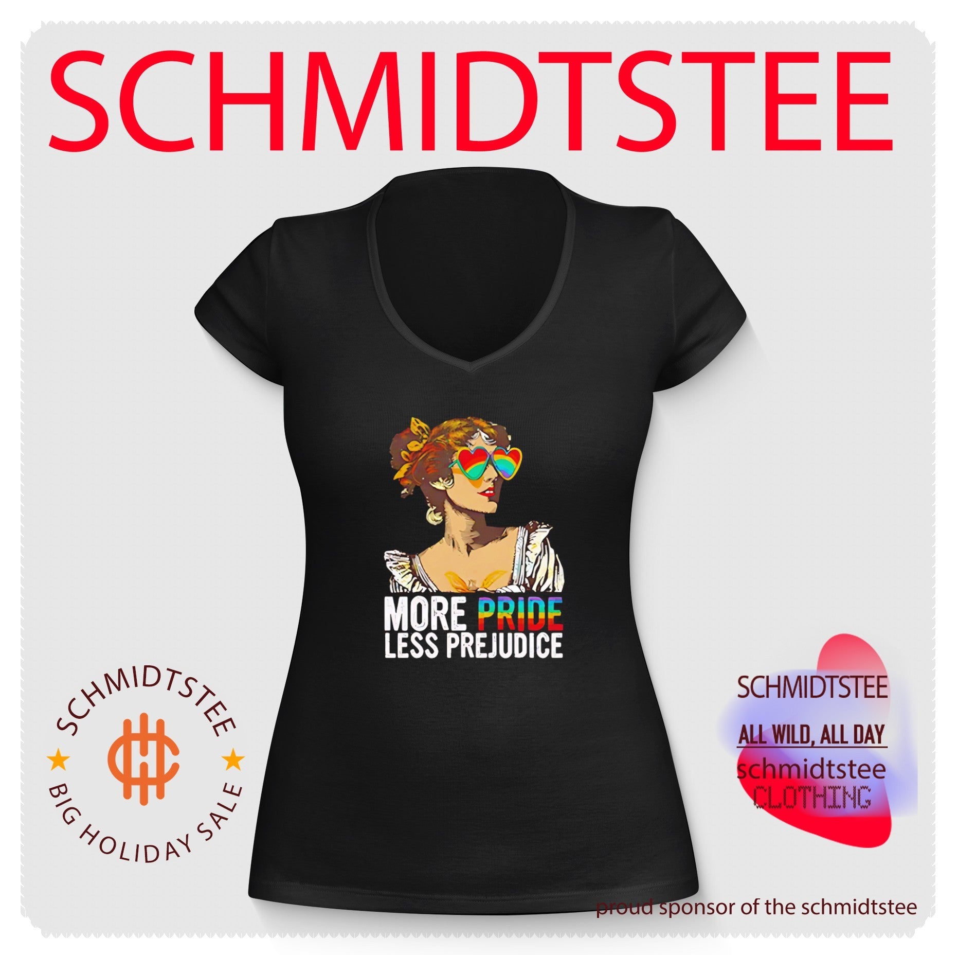 More Pride Less Prejudice rainbow shirt