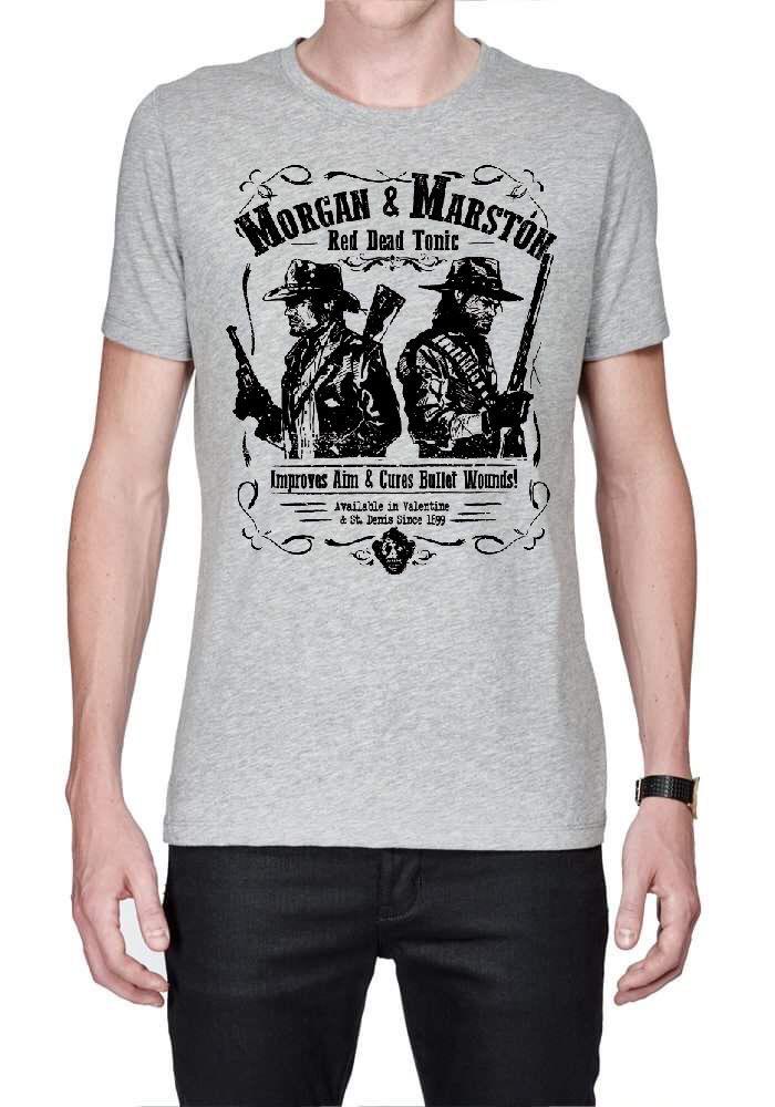 Morgan And Marston Red Dead Tonic T-Shirt Hoodie, Sweatshirt | PureTeeCo.com
