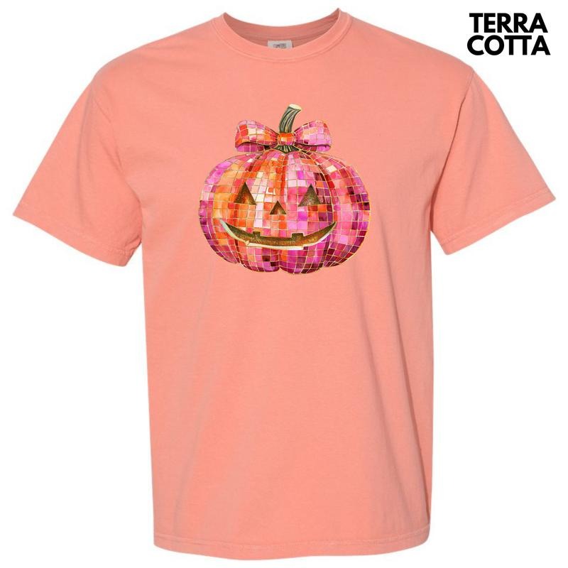 Mosaic Pink Jack O Lantern Comfort Colors T-Shirt 'NLB' Hoodie, Sweatshirt | PureTeeCo.com