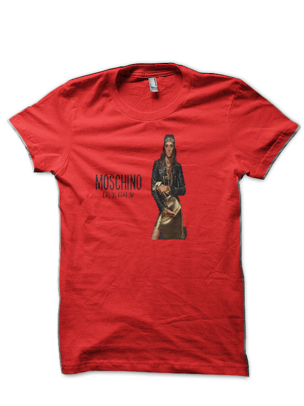 Moschino Red T-Shirt Hoodie, Sweatshirt | PureTeeCo.com