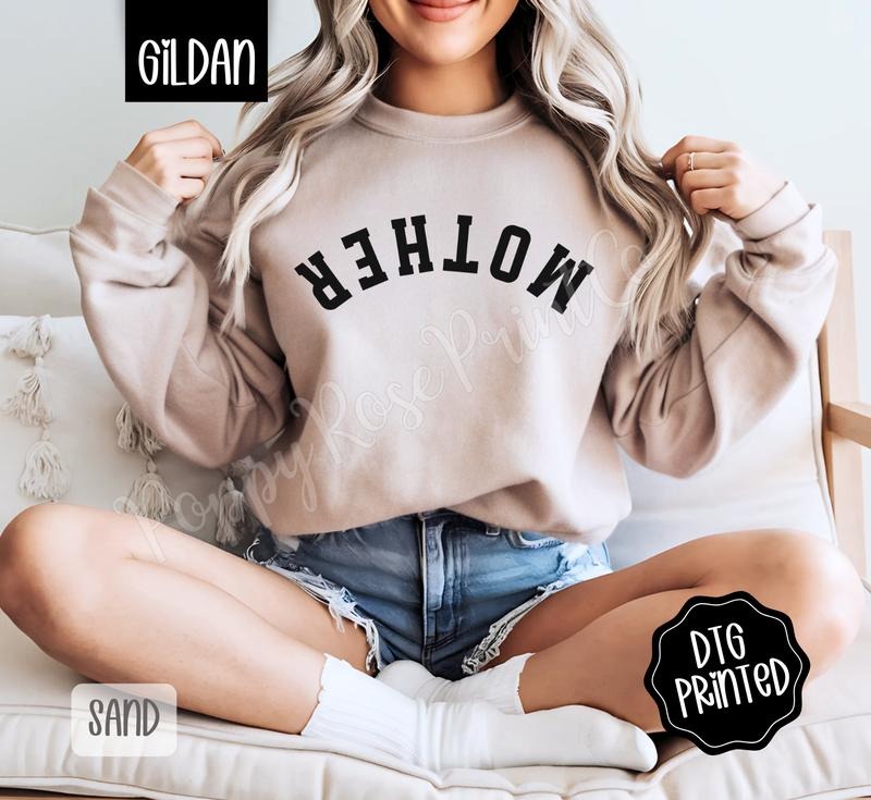Mother Sweatshirt, Trendy Women's Crewneck T-Shirts, Hoodie | PureTeeCo.com