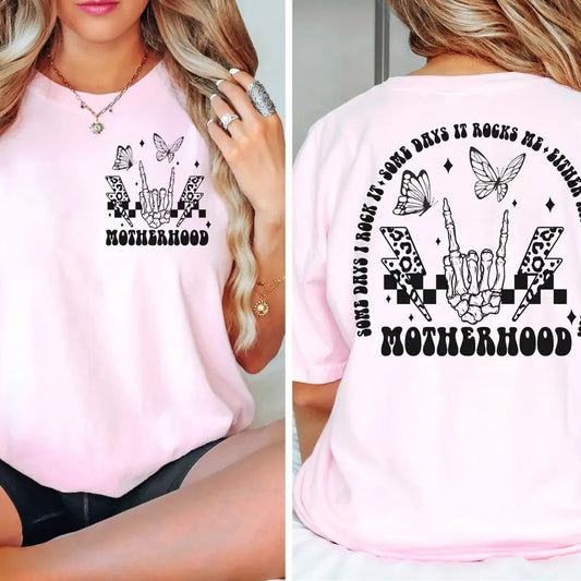 Motherhood Some Days I Rock It Shirt Tee Shirt Quote Shirt Womens OversizedShirt Gift Unisex Sweatshirt