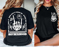Motherhood Sometimes I Rock It Sometimes It Rocks Me, Double Printed, Rock Shirt, Mama Shirt, Mom Shirt, Women's...