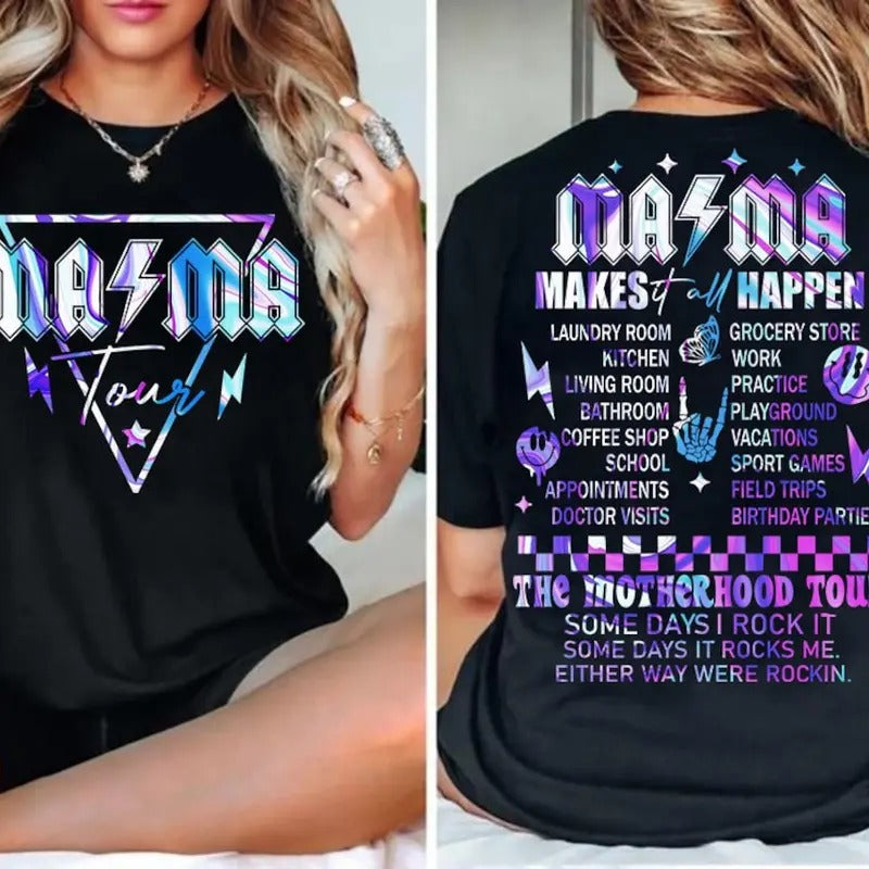 Motherhood shirt,  Mama Funny Tour shirt, Mother's Day gift Hoodie, Sweatshirt | PureTeeCo.com