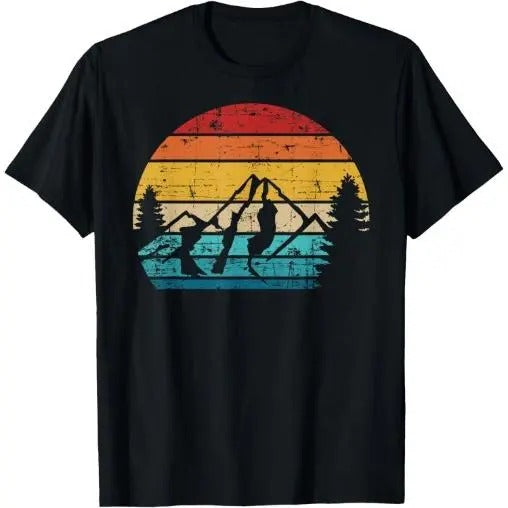 Mountains vintage Camping T-Shirt Made in USA Hoodie, Sweatshirt | PureTeeCo.com