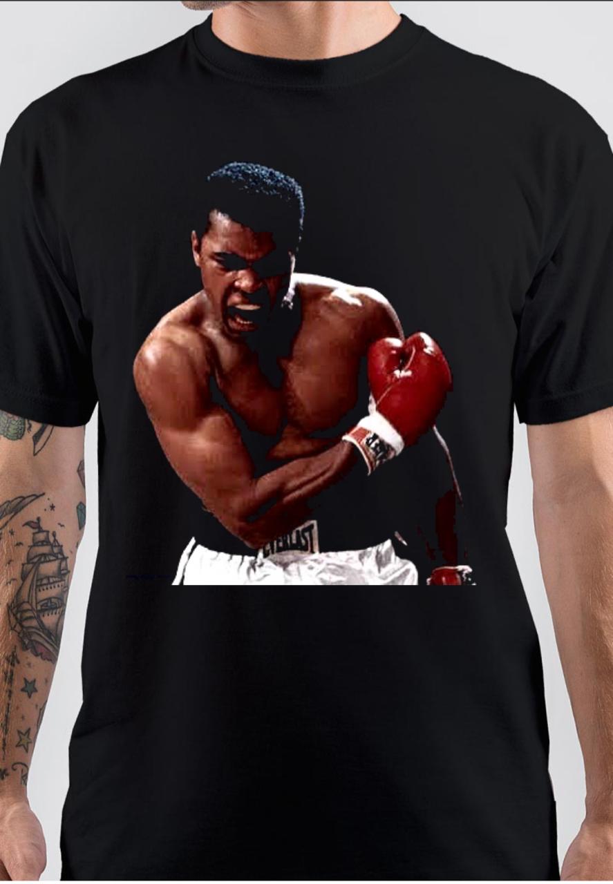 Muhammad Ali Black T-Shirt Hoodie, Sweatshirt | PureTeeCo.com