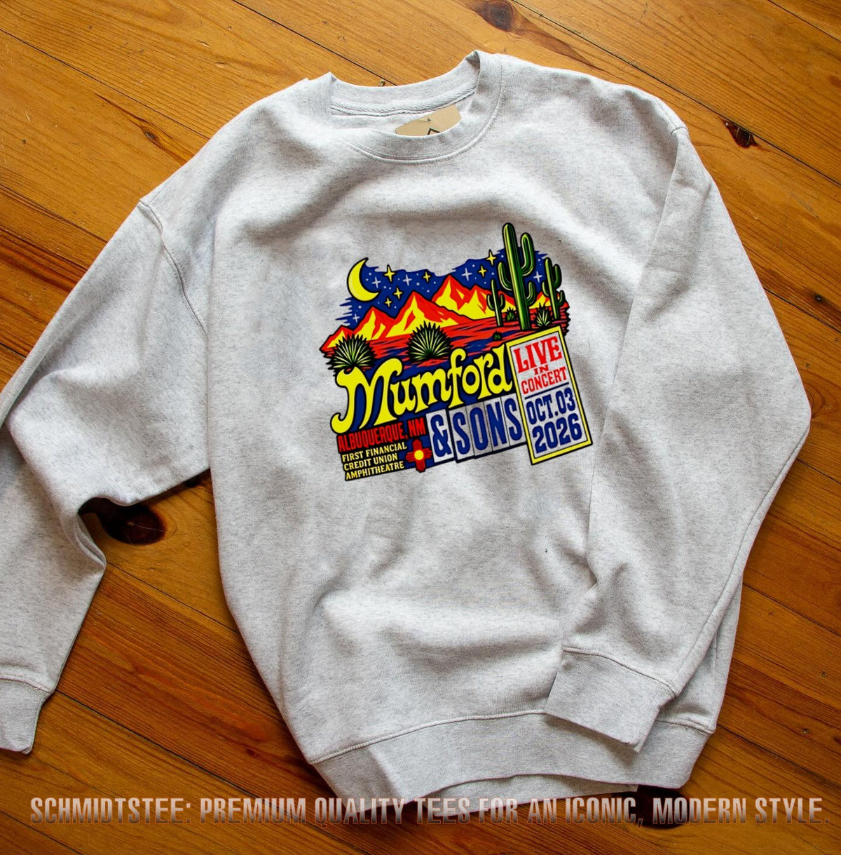 Mumford and Sons Tour First Financial Credit Union Amphitheater Albuquerque shirt