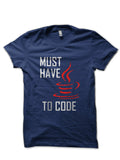 Must Have Java To Code Navy Blue T-Shirt Hoodie, Sweatshirt | PureTeeCo.com