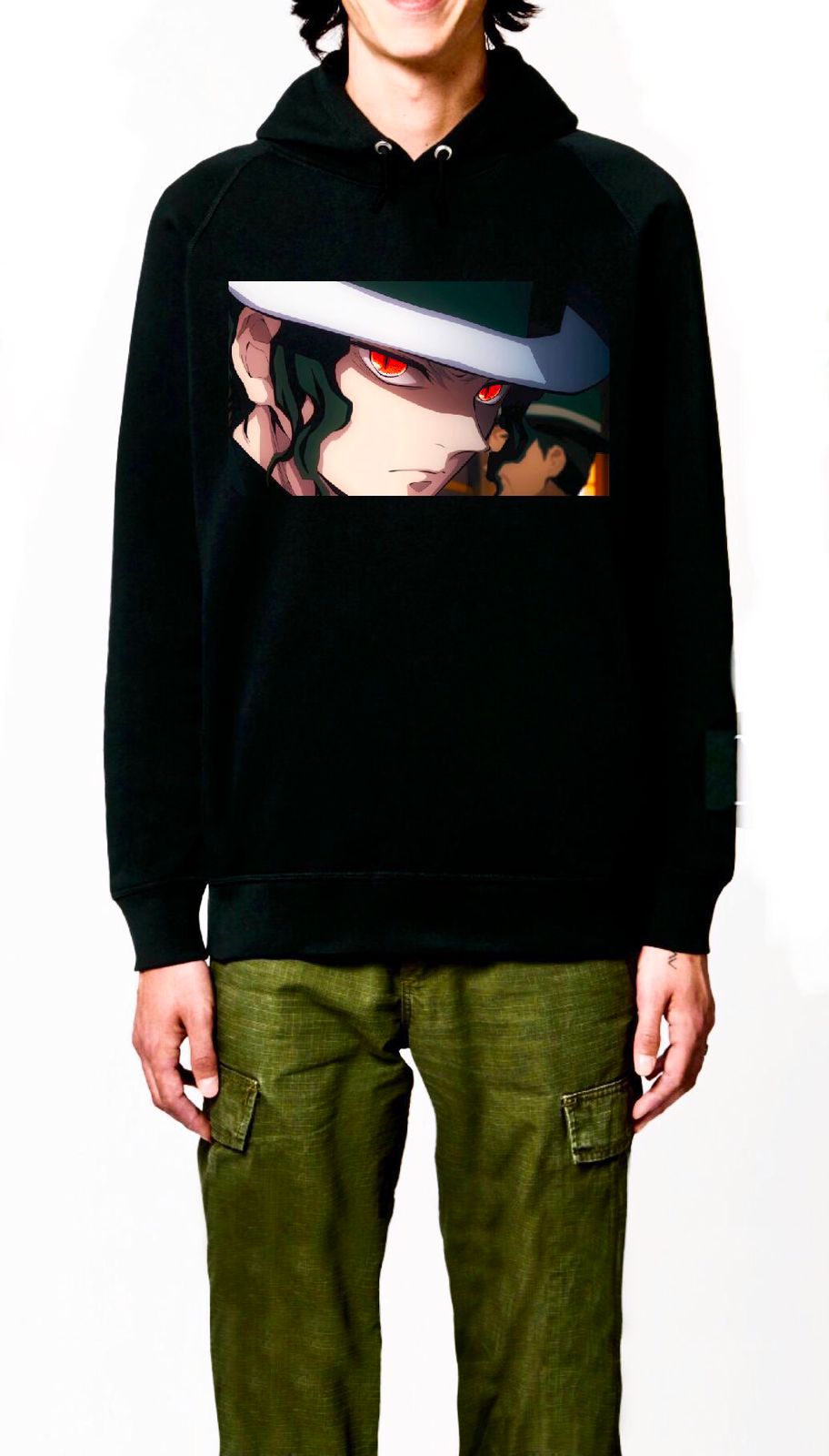 Muzan Kibutsuji Black Hoodie T-Shirts, Sweatshirt | PureTeeCo.com