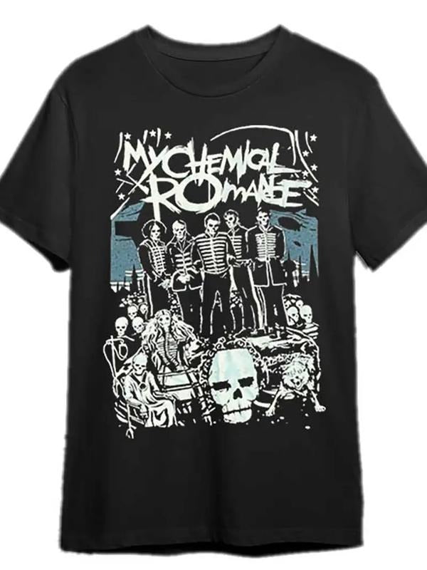 My Chemical Romantic Shirt Fun Men's Short Sleeve Pattern T-shirt, emo scene clothes, y2k 2000s clothes Hoodie, Sweatshirt