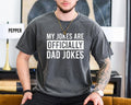 My Jokes Officially Dad Joke T-Shirt, New Dad Shirt From Wife, Pregnancy Announcement to Husband, Baby Expecting Dad...