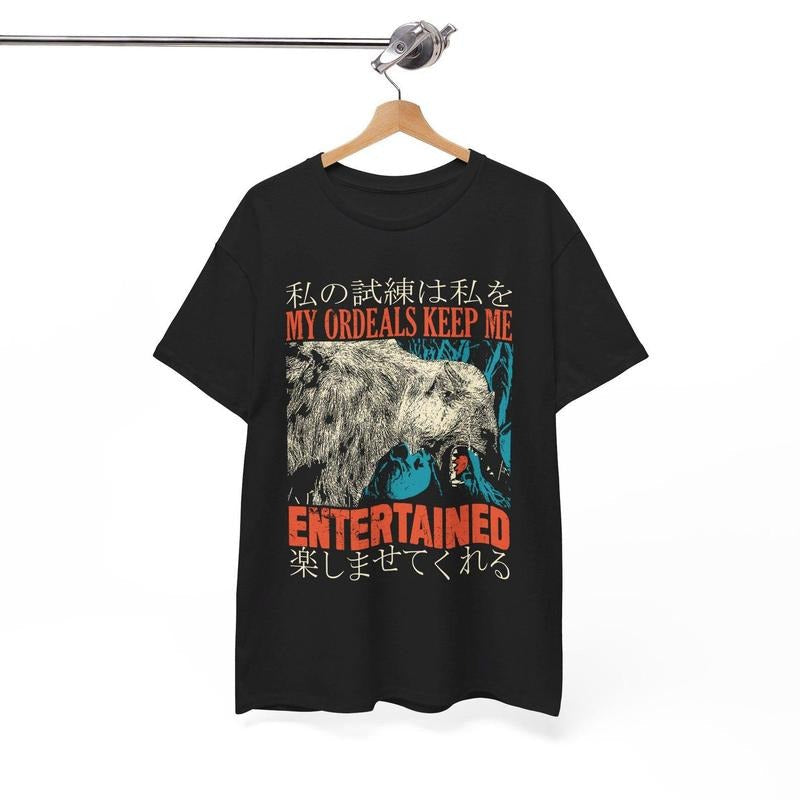My Ordeals Vintage Japanese Hyena T-Shirt Hoodie, Sweatshirt | PureTeeCo.com