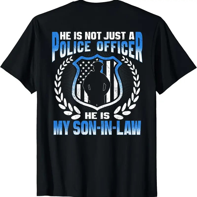 My Son-In-Law Is A Police Officer Proud Police Parent-In-Law T-Shirt Hoodie, Sweatshirt | PureTeeCo.com