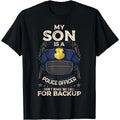 My Son Is A Police Officer Proud Police Mom Dad Cop Family T-Shirt Hoodie, Sweatshirt | PureTeeCo.com