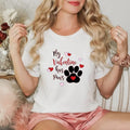 My Valentine Has Paws Shirt Pet Lover Valentines Day Shirt My Dog Is My Valentine My Cat Is My Valentine Dog Mom Shirt...