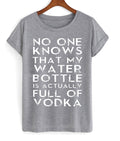 My Water Bottle Is Full Of Vodka T-shirt Hoodie, Sweatshirt | PureTeeCo.com