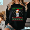 My new character is a chill guy meme funny chill guy meme Sweatshirt Viral Dog Cartoon Chill Guy Trend T-Shirts, Hoodie