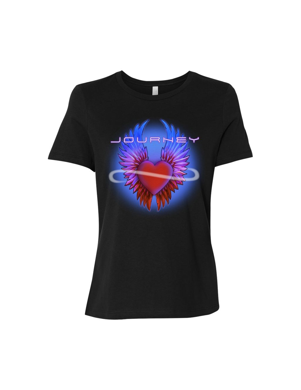 Black Heart Infinity Wings Ladies Tee Hoodie, Sweatshirt | PureTeeCo.com