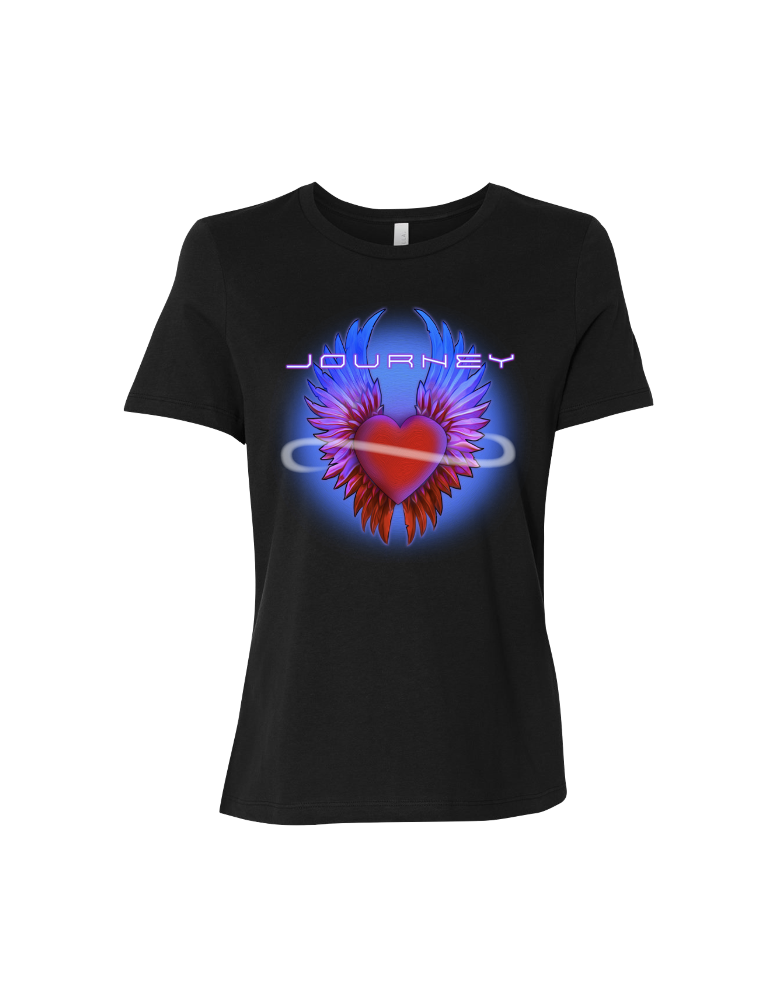 Black Heart Infinity Wings Ladies Tee Hoodie, Sweatshirt | PureTeeCo.com