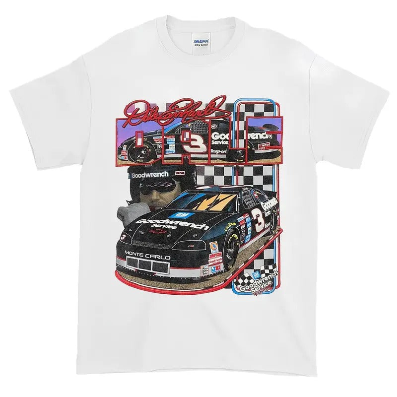 NASCARRRR Vintage 90s Daleee Earnhardttt Intimidator T-Shirt Graphic Tee Hoodie, Sweatshirt | PureTeeCo.com