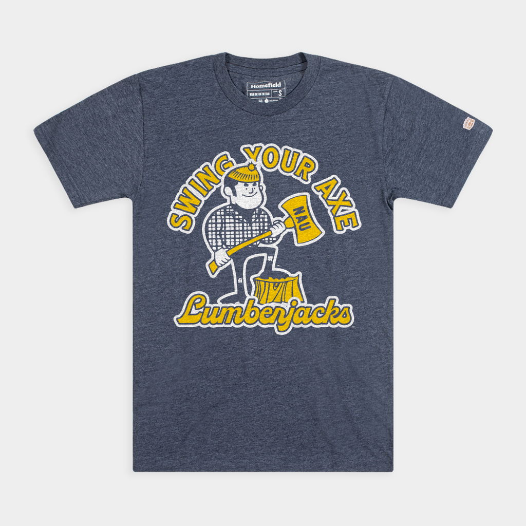 Northern Arizona Lumberjacks "Swing Your Axe" Tee Hoodie, Sweatshirt | PureTeeCo.com (Image 1)