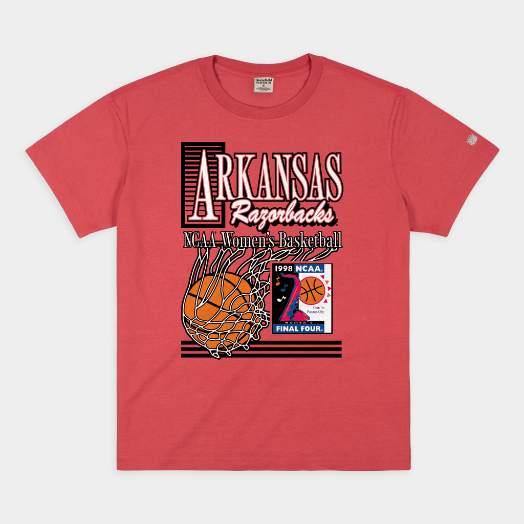 Arkansas Women's Basketball 1998 Final Four Heavyweight Tee Hoodie, Sweatshirt | PureTeeCo.com