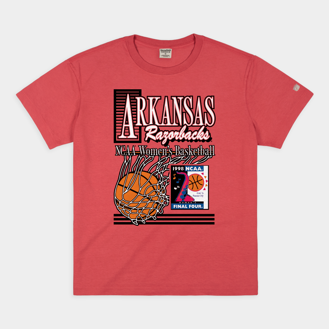 Arkansas Women's Basketball 1998 Final Four Heavyweight Tee Hoodie, Sweatshirt | PureTeeCo.com