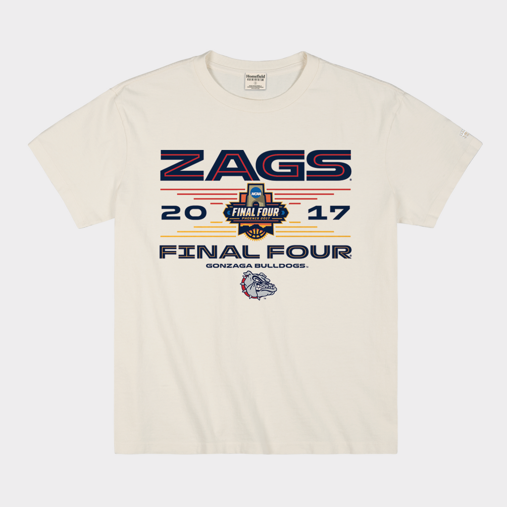 Gonzaga Bulldogs 2017 NCAA Final Four Heavyweight Tee Hoodie, Sweatshirt | PureTeeCo.com