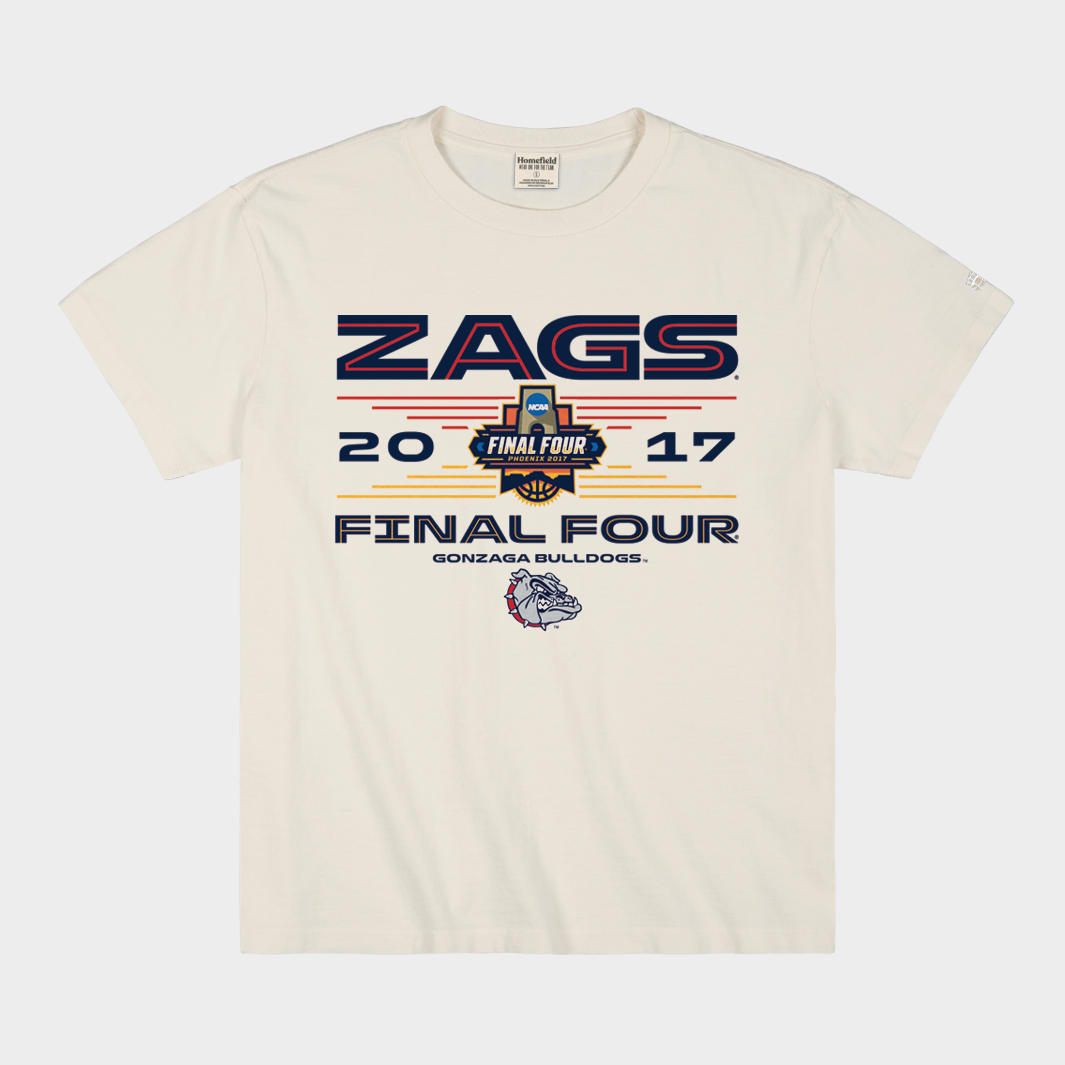 Gonzaga Bulldogs 2017 NCAA Final Four Heavyweight Tee Hoodie, Sweatshirt | PureTeeCo.com