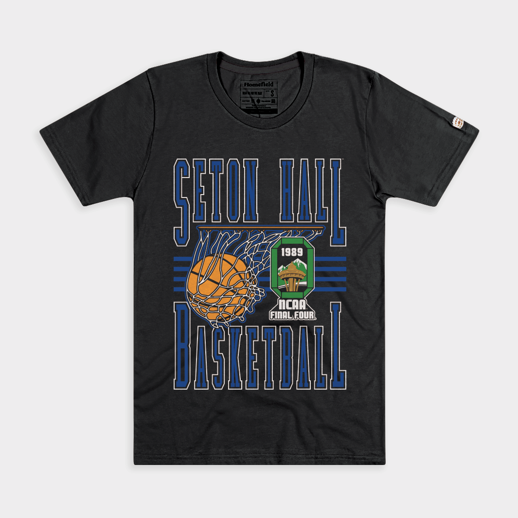 Seton Hall Men's Basketball 1989 NCAA Final Four Tee Hoodie, Sweatshirt | PureTeeCo.com