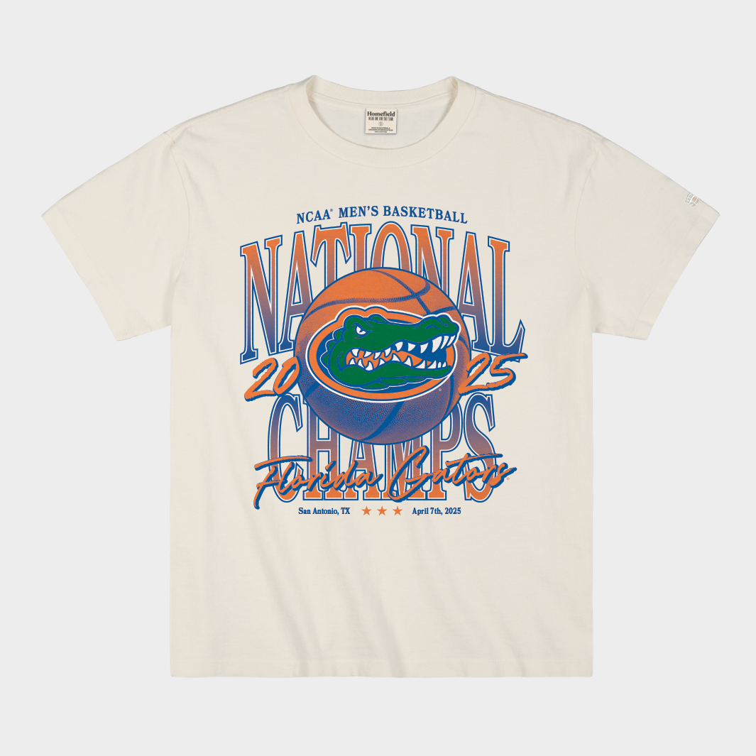 Florida Men's Basketball 2025 National Champs Heavyweight Tee Style001 Hoodie, Sweatshirt | PureTeeCo.com
