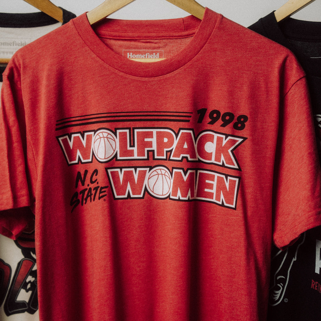 NC State Women's Basketball "Wolfpack Women" 1998-99 Tee Hoodie, Sweatshirt | PureTeeCo.com (Image 2)