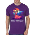 Nerd Princess Purple Half Sleeve T-Shirt Hoodie, Sweatshirt | PureTeeCo.com