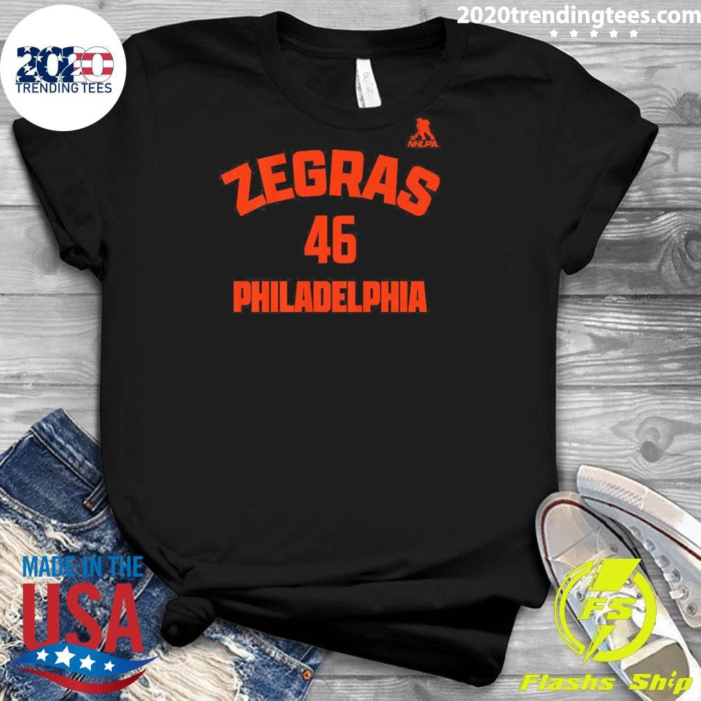 NHLPA Trevor Zegras Philadelphia 46 Shirt