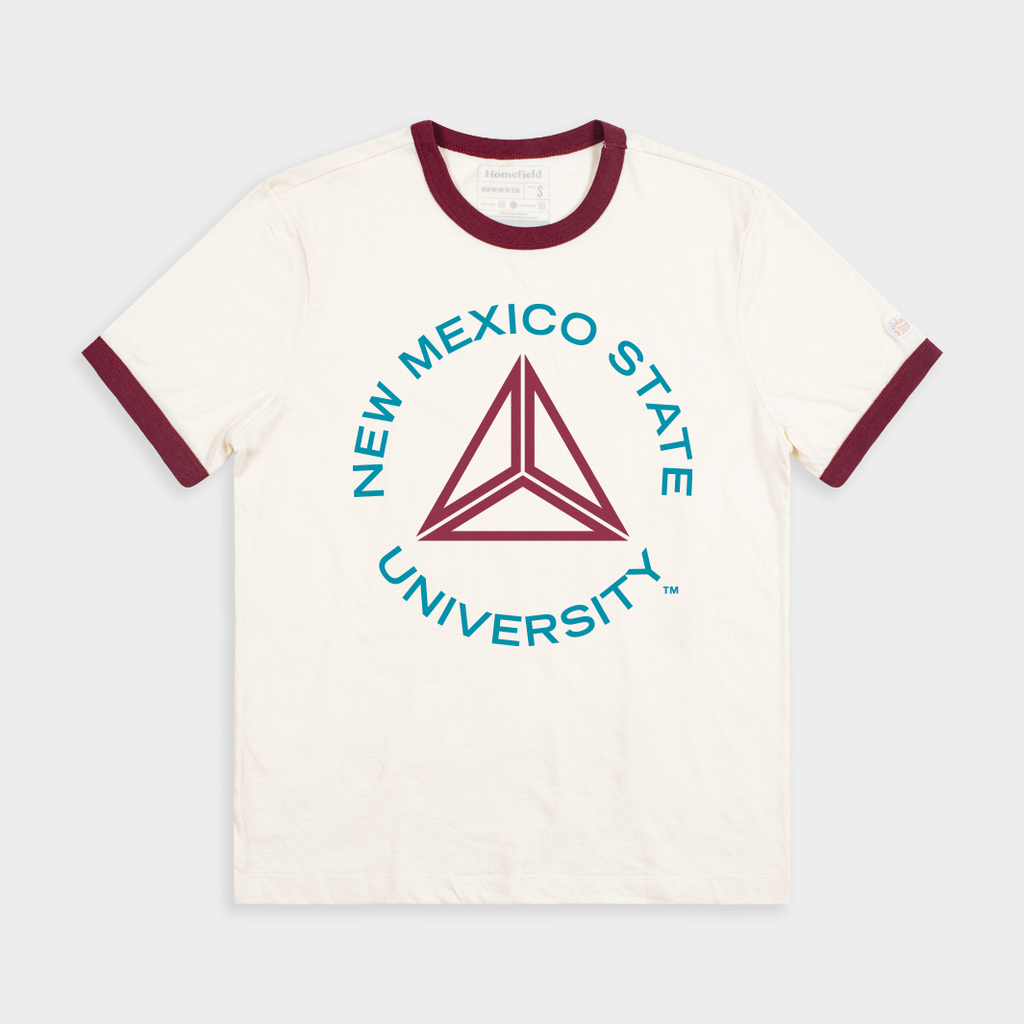 New Mexico State Retro University Ringer Tee Hoodie, Sweatshirt | PureTeeCo.com