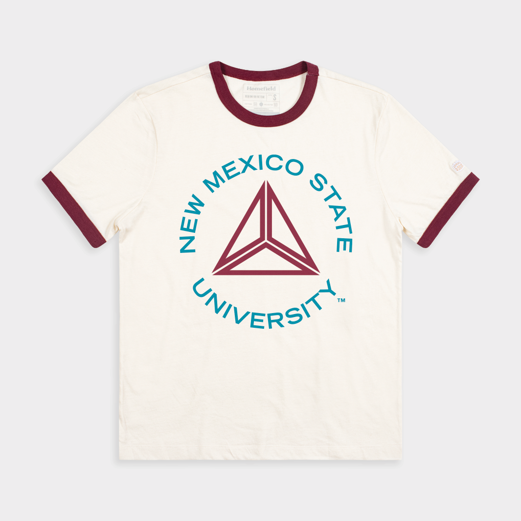 New Mexico State Retro University Ringer Tee Hoodie, Sweatshirt | PureTeeCo.com