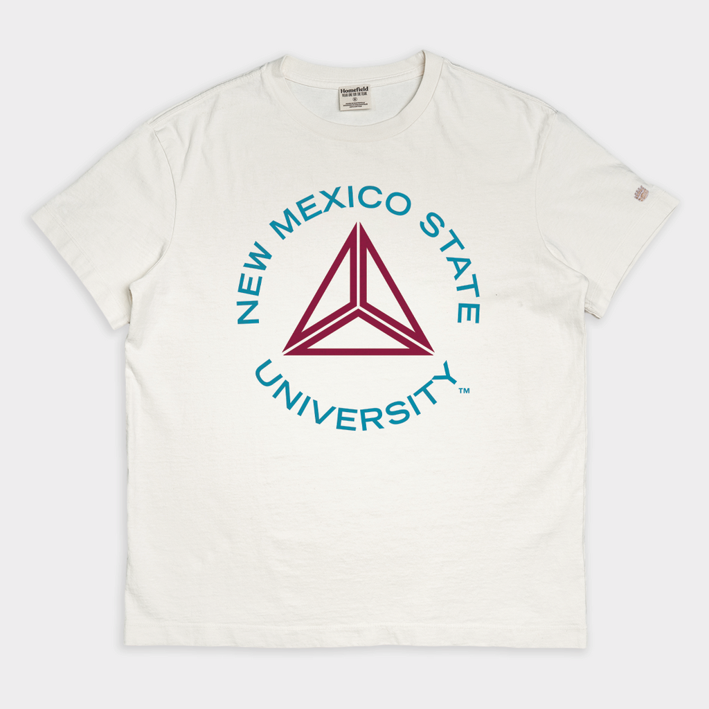 New Mexico State University Vintage Heavyweight Tee Hoodie, Sweatshirt | PureTeeCo.com (Image 1)