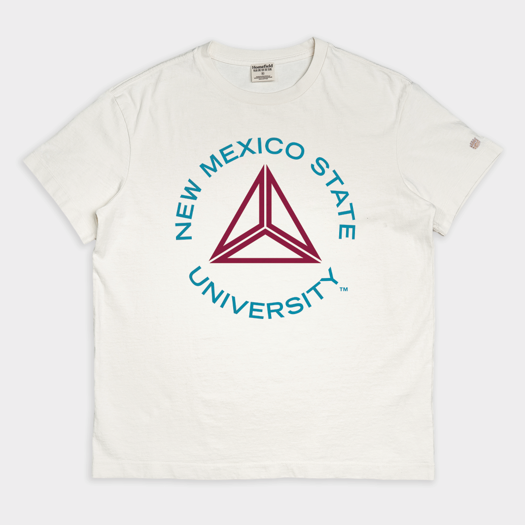 New Mexico State University Vintage Heavyweight Tee Hoodie, Sweatshirt | PureTeeCo.com (Image 1)
