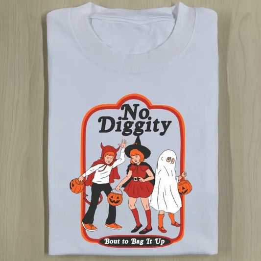 NO DIGGITY HALLOWEEN TEE, Halloween Shirt, Horror Shirt, Unisex T-Shirt, Gift For Men Women