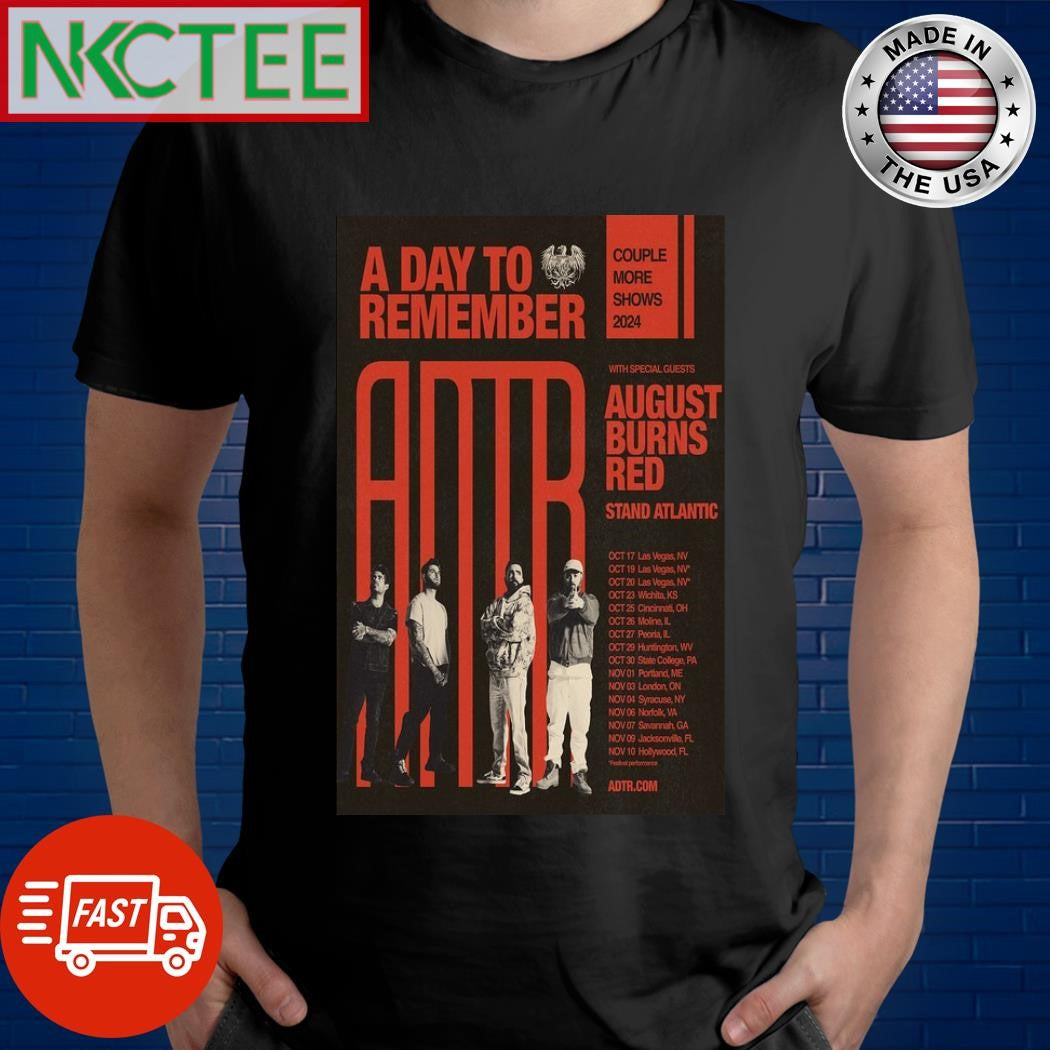 A Day To Remember &amp; August Burns Red &amp; Stand Atlantic Fall 2024 Poster Shirt