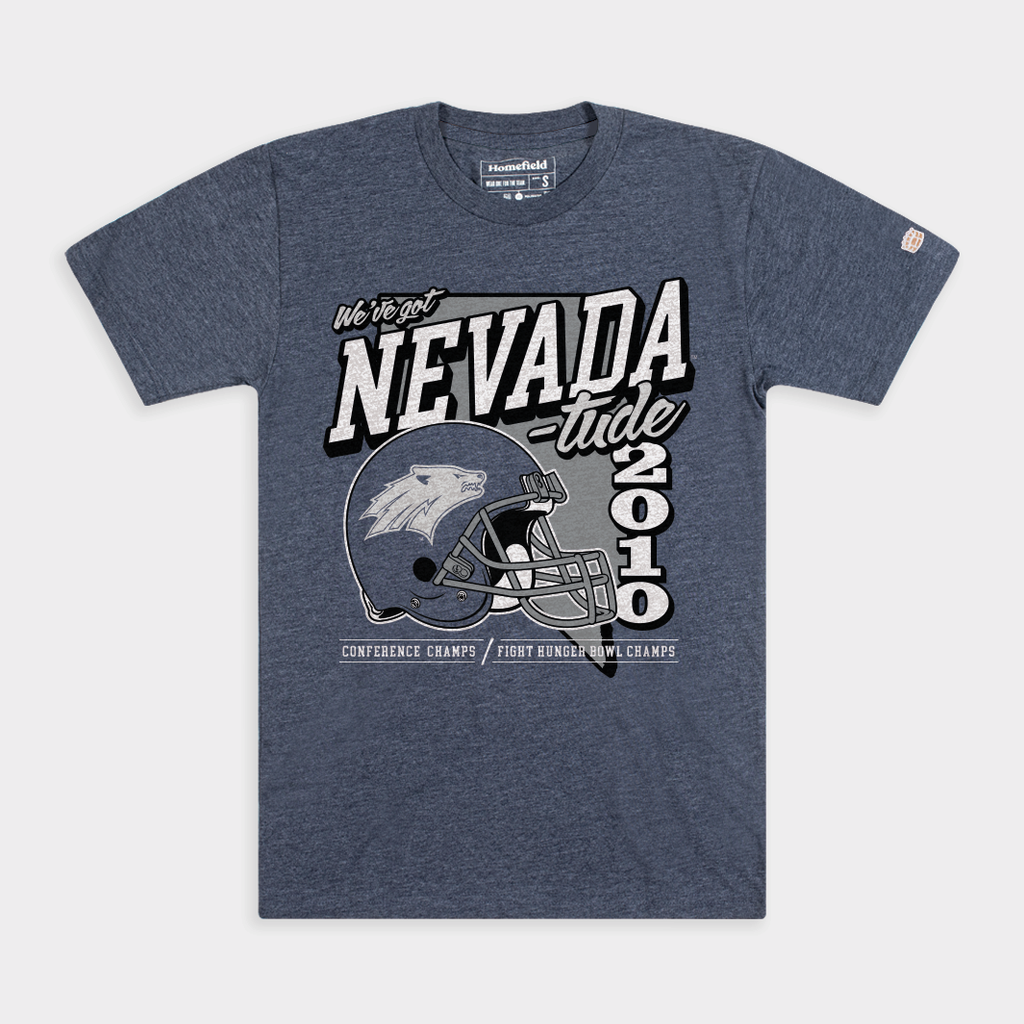 Nevada Wolf Pack Football "Nevada-Tude" 2010 Champs Tee Hoodie, Sweatshirt | PureTeeCo.com (Image 1)