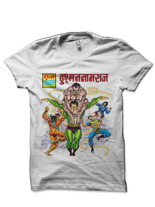 Nagraj White T-Shirt Hoodie, Sweatshirt | PureTeeCo.com