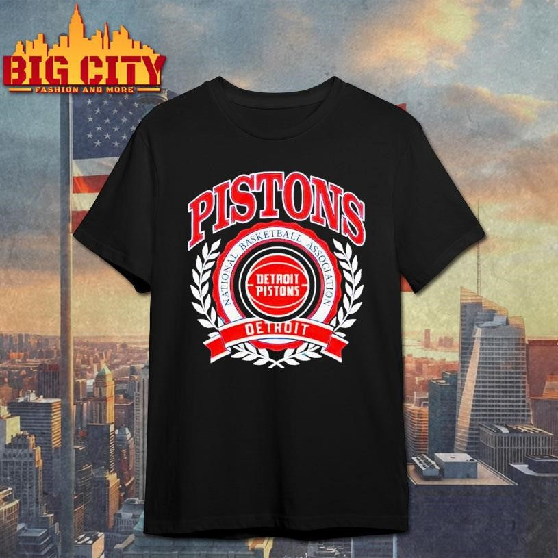 Naional Basketball Association Detroit Pistons Crest Logo Shirt