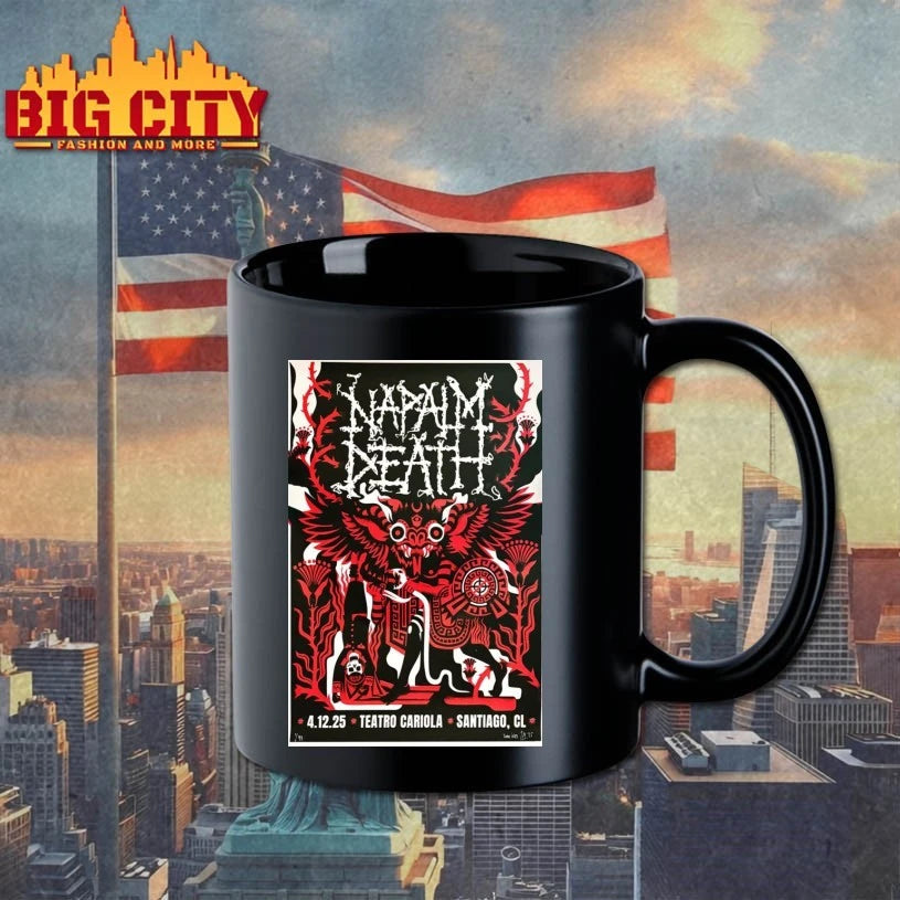 Napalm Death December 4 2025 Teatro Cariola Santiago Chile Poster shirt