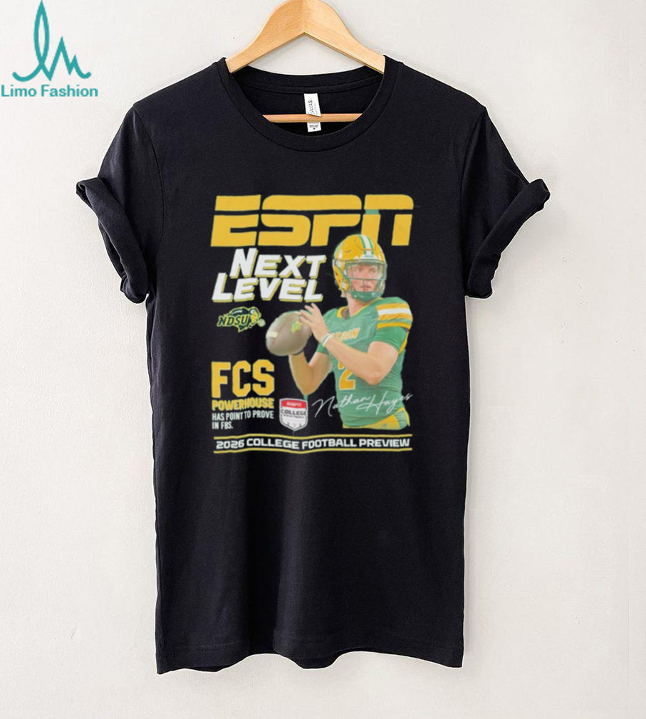 Nathan Hayes North Dakota State Bison Next Level ESPN 2026 College Football Preview shirt