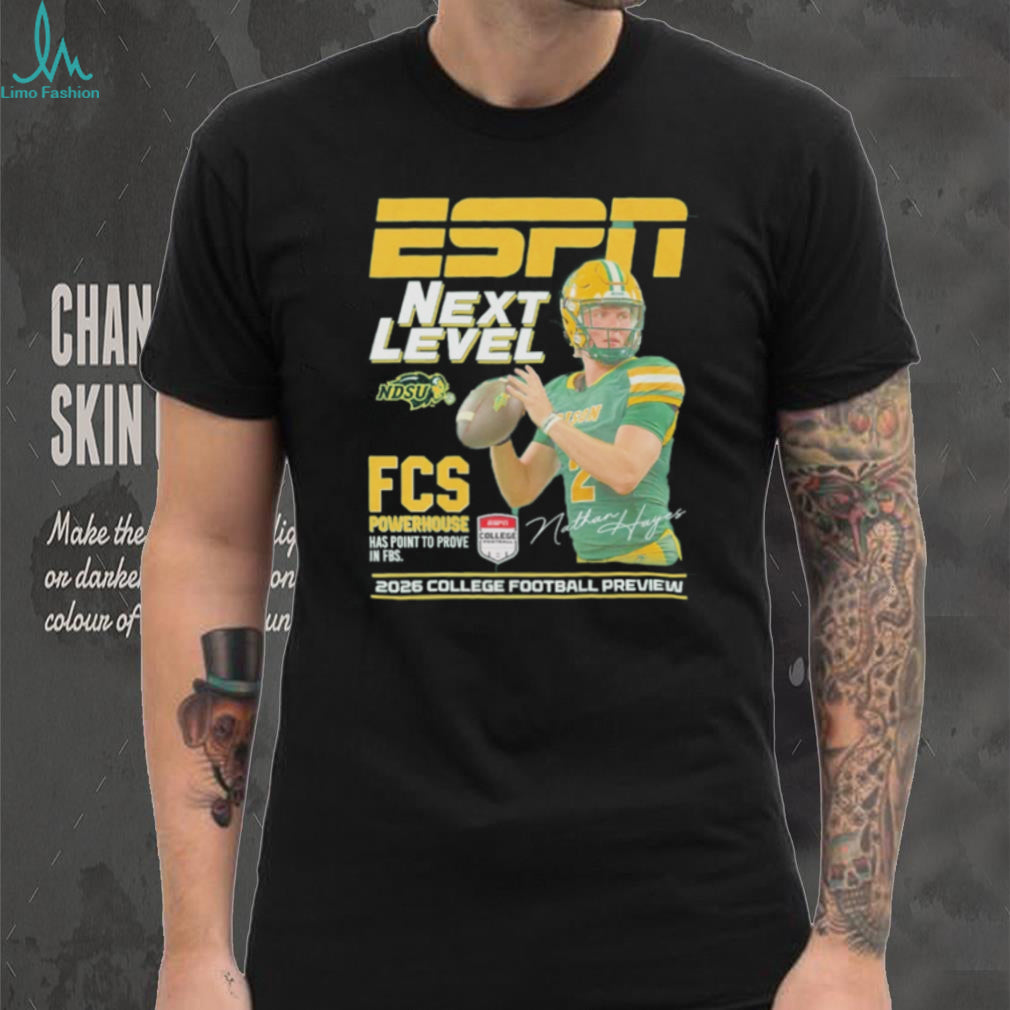 Nathan Hayes North Dakota State Bison Next Level ESPN 2026 College Football Preview shirt