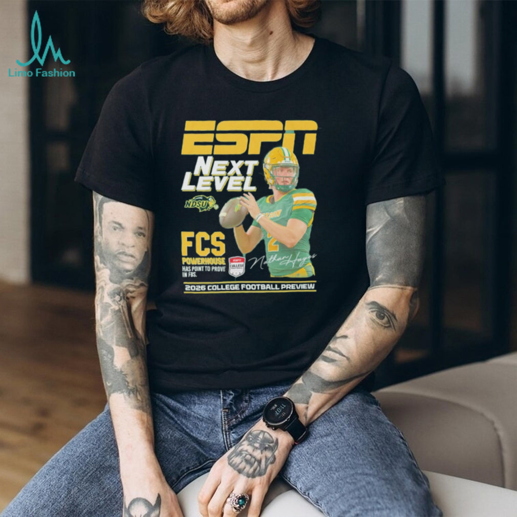 Nathan Hayes North Dakota State Bison Next Level ESPN 2026 College Football Preview shirt