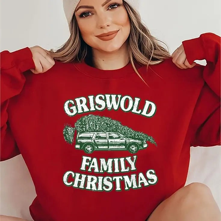 National Lampoon's Christmas Vacation Family Christmas Car Unisex Sweatshirt, Griswold's Tree Farm Sweatshirt, Christmas...